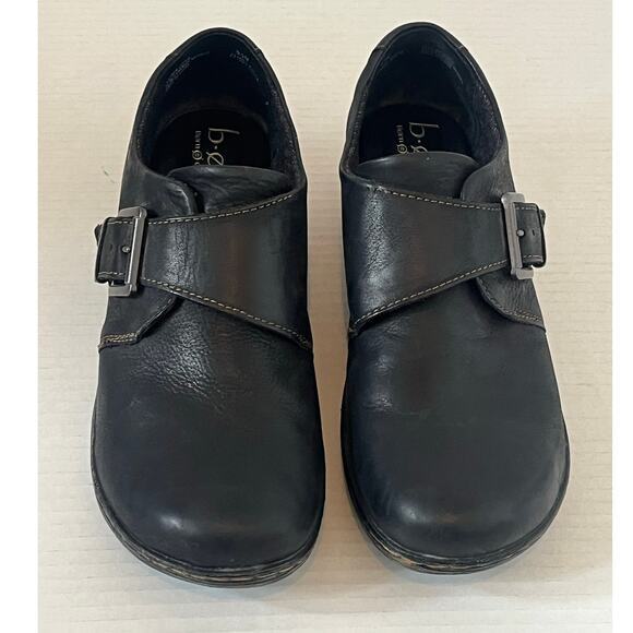 BOC Born Concept Black Leather Buckle Loafer Women's Size 9.5 - Picture 1 of 8